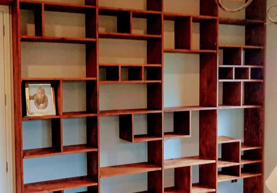 Rustic Oak Bookcase 