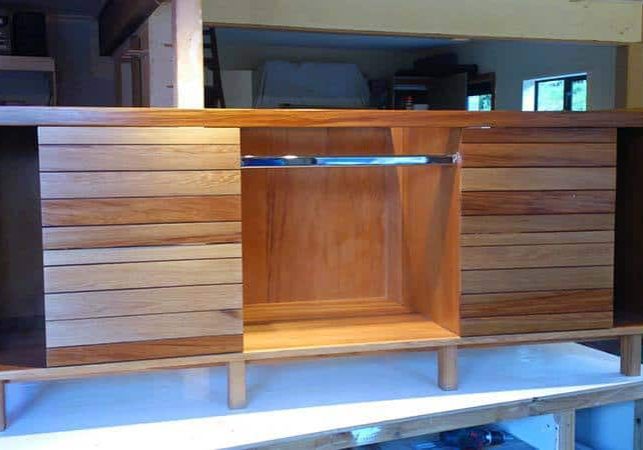 Recycled Rimu Bathroom Cabinet