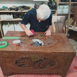 Chinese-style carved chest