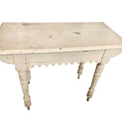 Turned-leg hall table — before