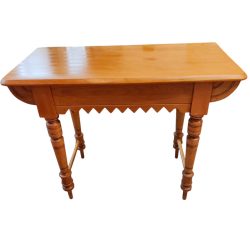Turned-leg hall table — restored