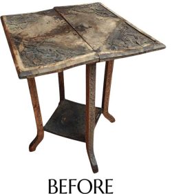 Carved occasional table
