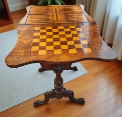 Chess and backgammon table