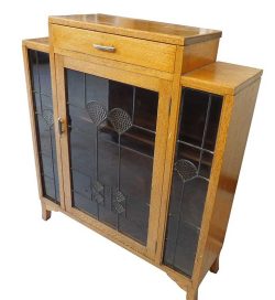 Leadlight display cabinet