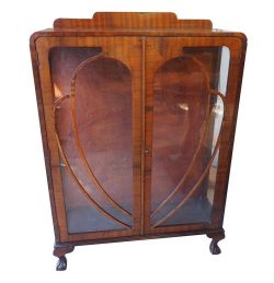 Art Deco-style heart-pattern cabinet